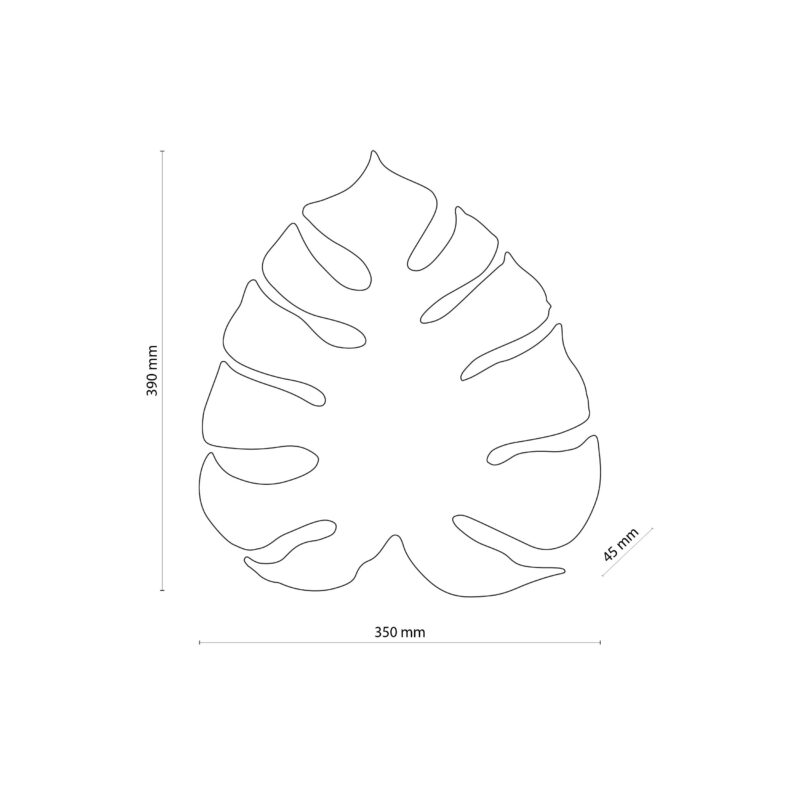 Kinkiet TK Lighting Monstera Gold G9 x3 - obrazek 4