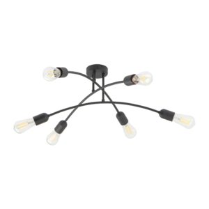 Lampa Sufitowa TK Lighting Helix Black x6