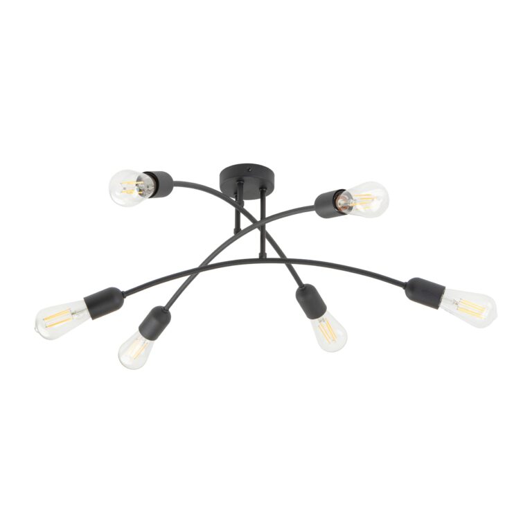Lampa Sufitowa TK Lighting Helix Black x6