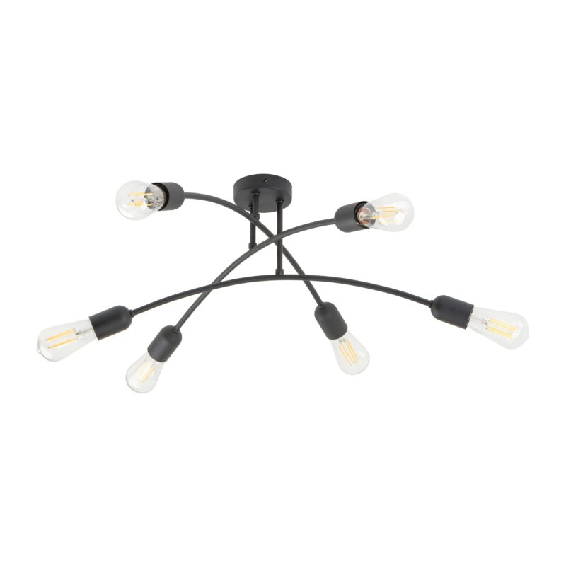 Lampa Sufitowa TK Lighting Helix Black x6