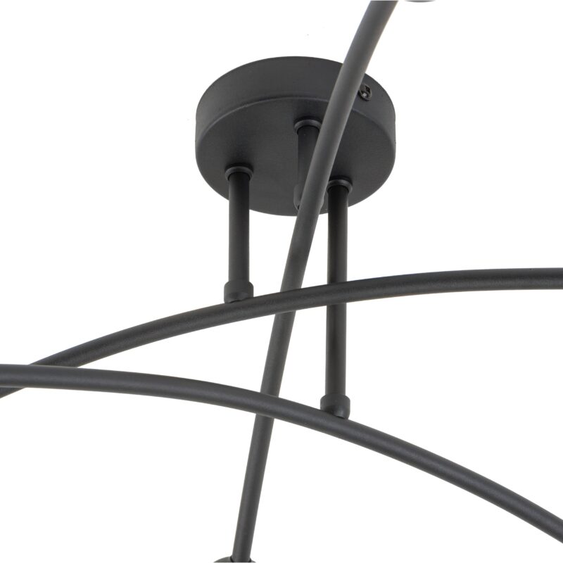 Lampa Sufitowa TK Lighting Helix Black x6 - obrazek 3