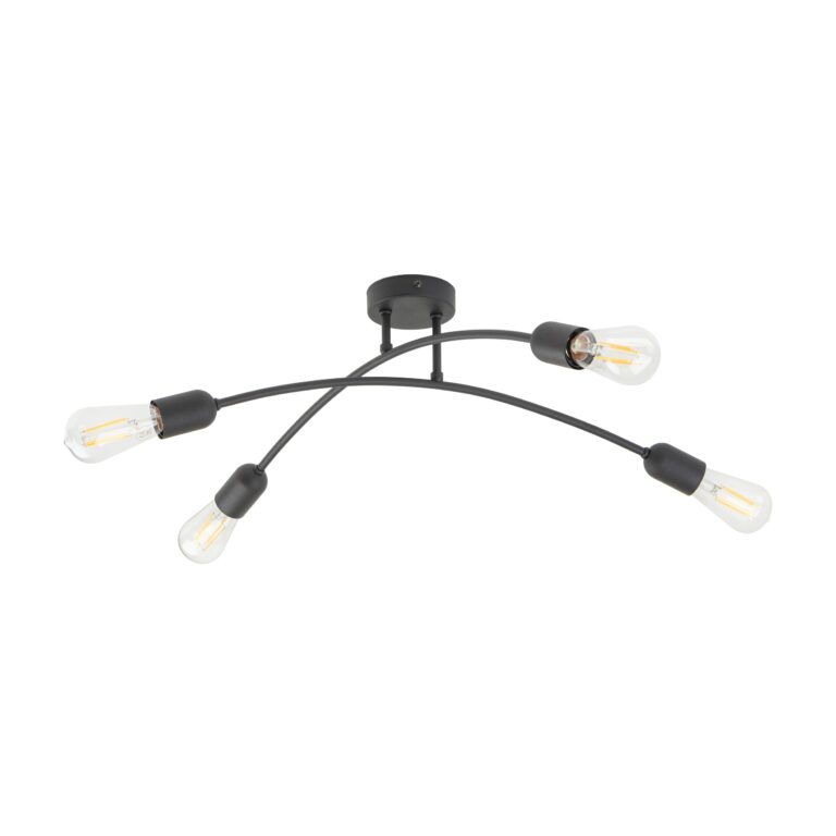 Lampa Sufitowa TK Lighting Helix Black x4
