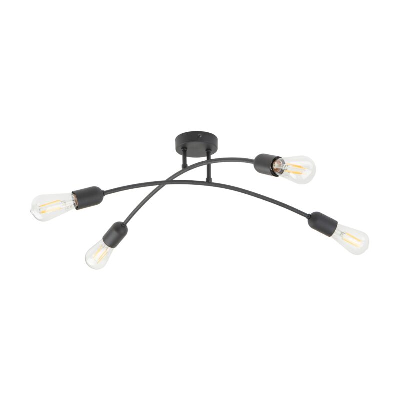 Lampa Sufitowa TK Lighting Helix Black x4