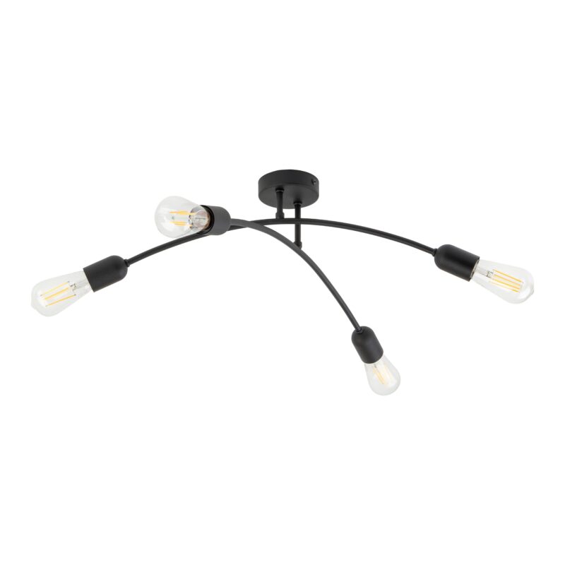 Lampa Sufitowa TK Lighting Helix Black x4 - obrazek 5