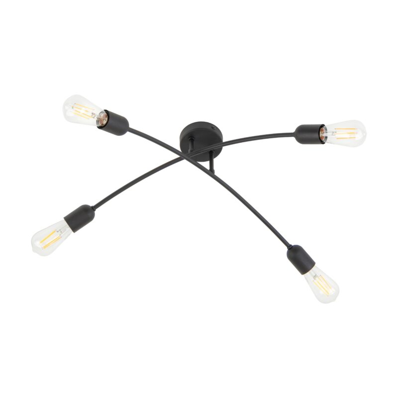 Lampa Sufitowa TK Lighting Helix Black x4 - obrazek 6