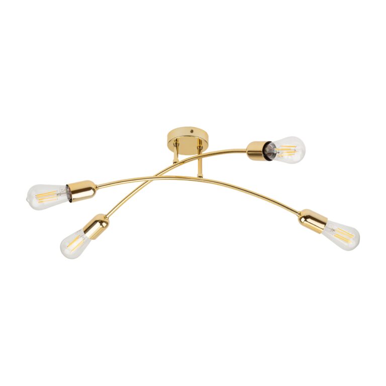 Lampa Sufitowa TK Lighting Helix Gold x4