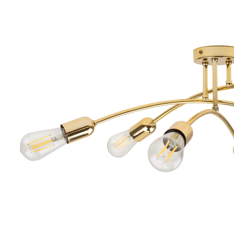 Lampa Sufitowa TK Lighting Helix Gold x4 - obrazek 5