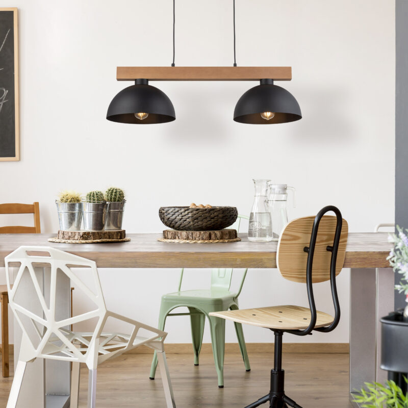 Lampa Wisząca TK Lighting Oslo Black x2 - obrazek 3