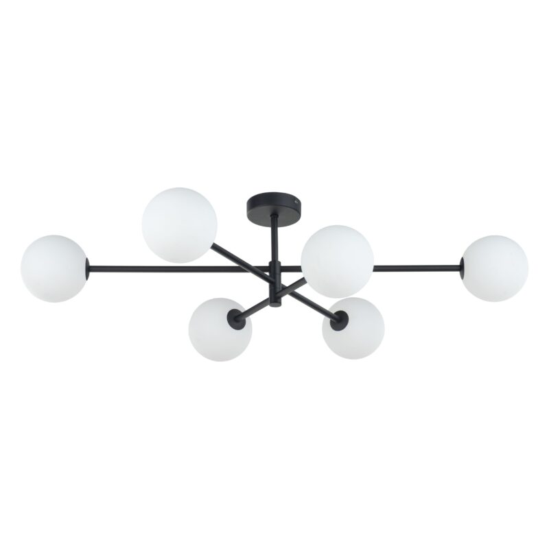 Lampa Sufitowa TK Lighting Sarius Black x6 - obrazek 6