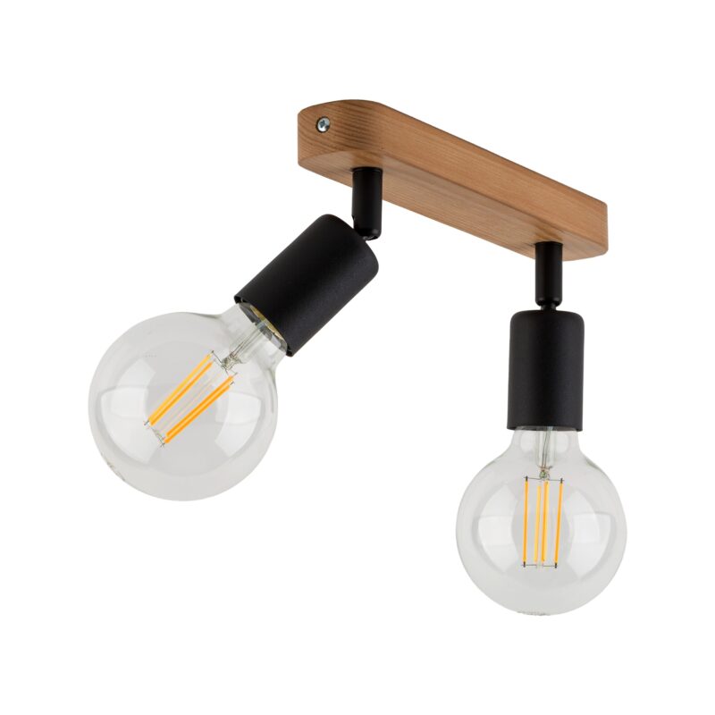 Lampa Sufitowa TK Lighting Simply Wood Black x2 - obrazek 4