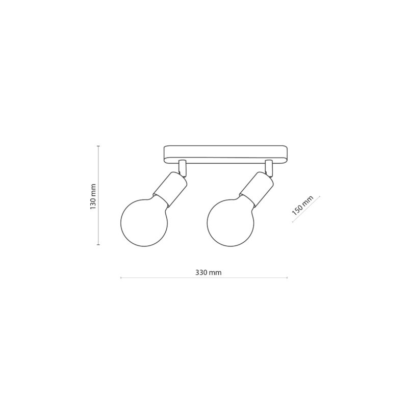 Lampa Sufitowa TK Lighting Simply Wood Black x2 - obrazek 5
