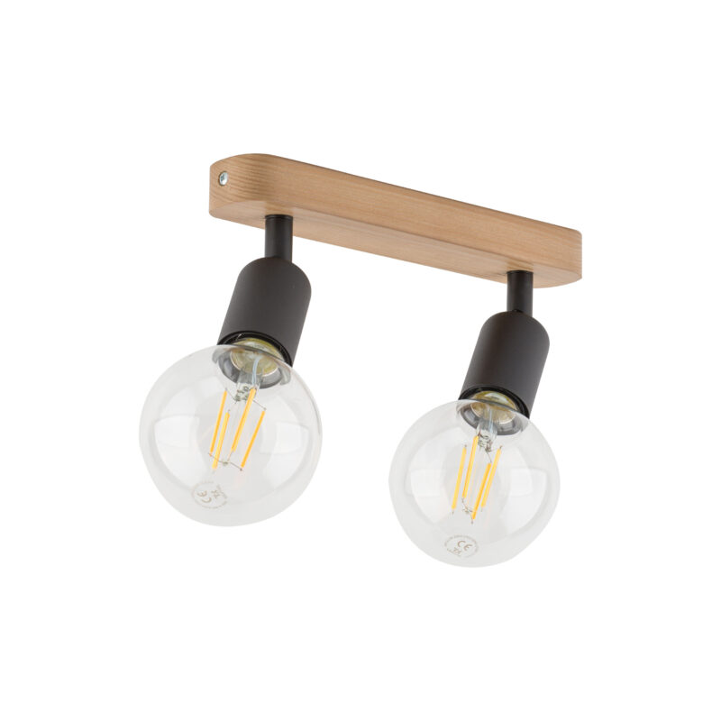 Lampa Sufitowa TK Lighting Simply Wood Black x2 - obrazek 7