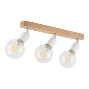Lampa Sufitowa TK Lighting Simply Wood White x3