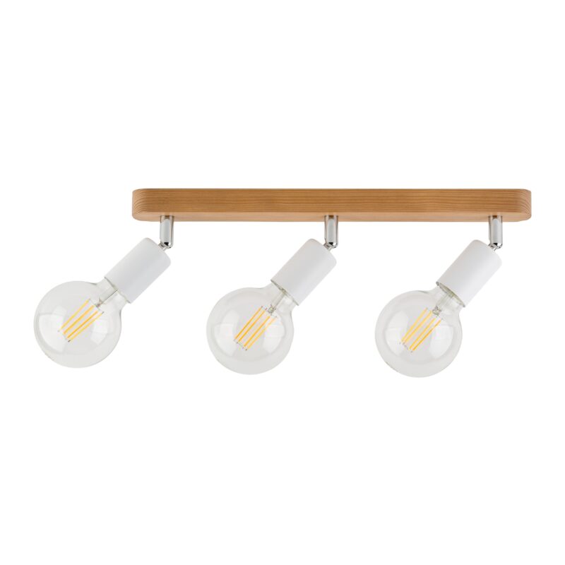 Lampa Sufitowa TK Lighting Simply Wood White x3 - obrazek 4