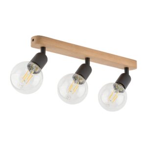 Lampa Sufitowa TK Lighting Simply Wood Black x3