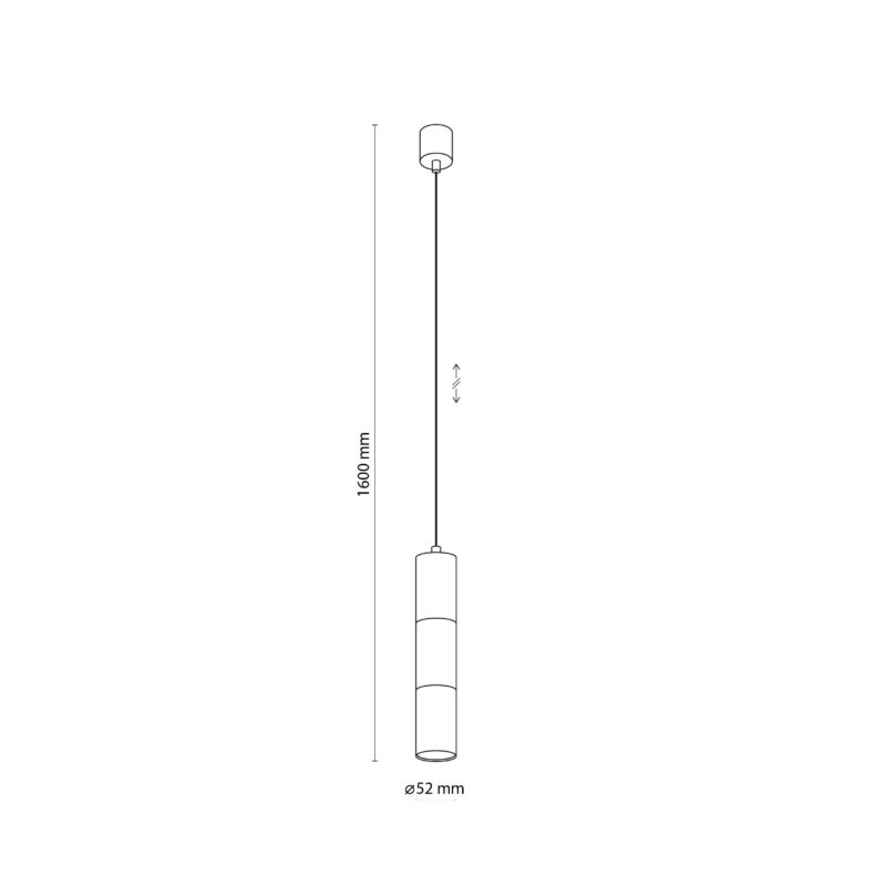 Lampa Wisząca TK Lighting Vivien Black/gold x1 - obrazek 6