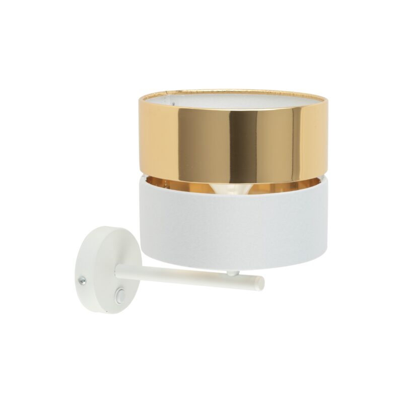 Kinkiet TK Lighting Hilton White/gold x1 - obrazek 3