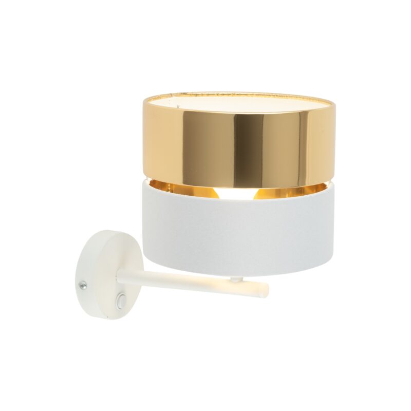 Kinkiet TK Lighting Hilton White/gold x1 - obrazek 5
