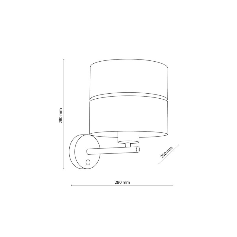 Kinkiet TK Lighting Hilton White/gold x1 - obrazek 6
