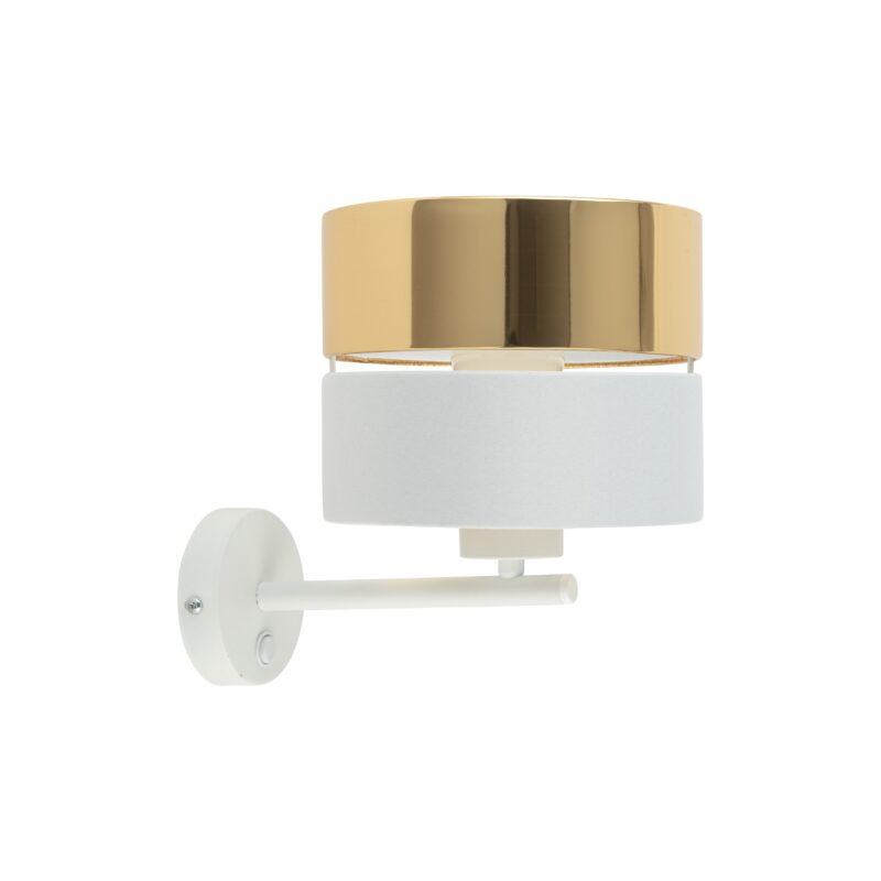 Kinkiet TK Lighting Hilton White/gold x1 - obrazek 7