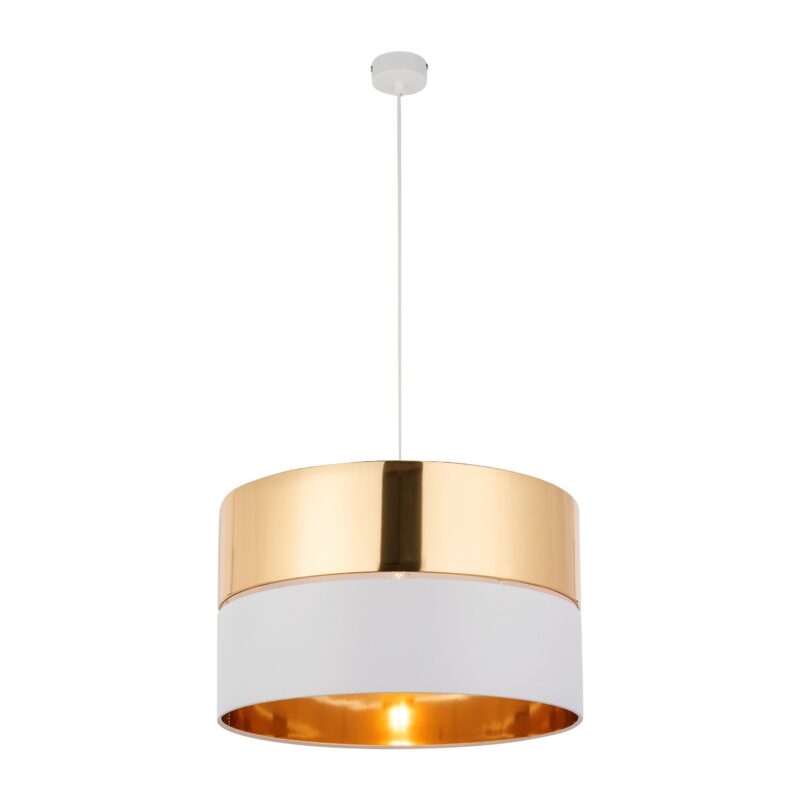 Lampa Wisząca TK Lighting Hilton White/gold x1 - obrazek 5