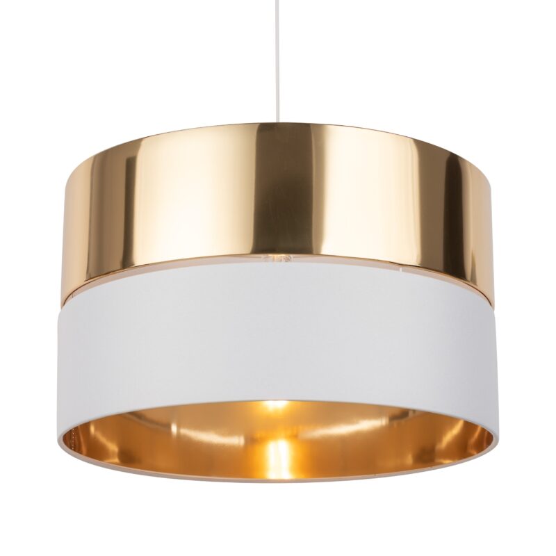 Lampa Wisząca TK Lighting Hilton White/gold x1 - obrazek 6