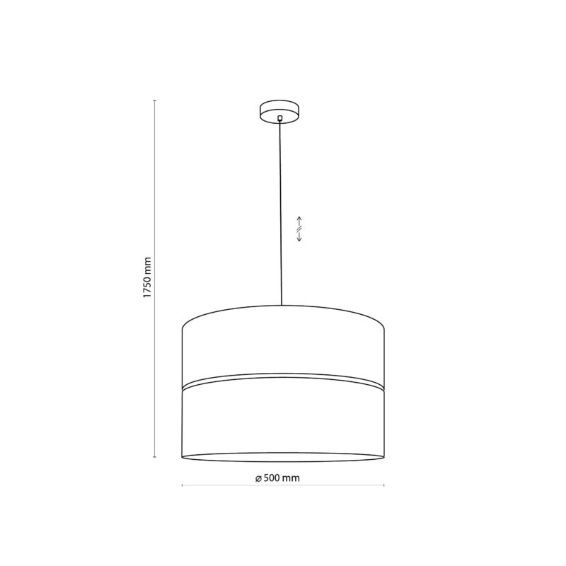 Lampa Wisząca TK Lighting Hilton White/gold x1 - obrazek 9
