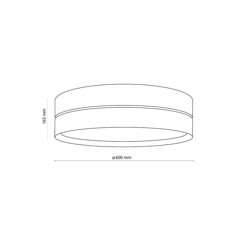 Lampa Sufitowa TK Lighting Hilton White/gold 600 x4 - obrazek 5