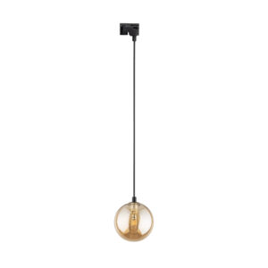 System szynowy TK Lighting Tracer Black Amber Glass Wisząca G9 x1