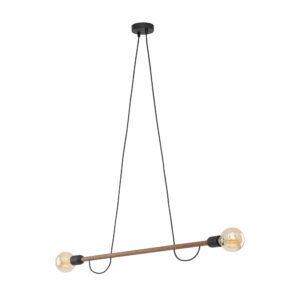 Lampa Wisząca TK Lighting Helix Wood Orzech x2