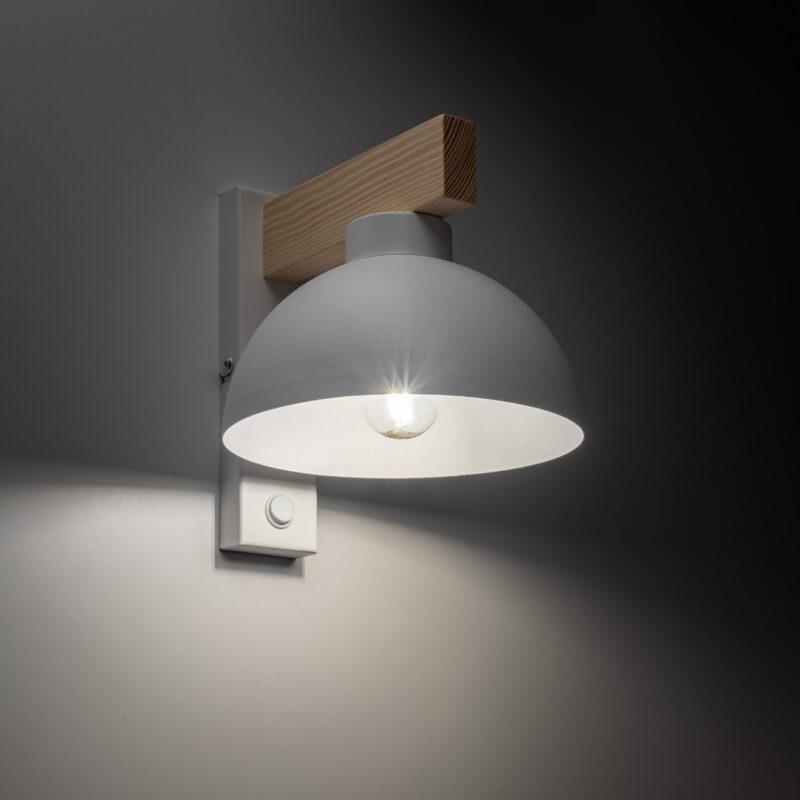 Kinkiet TK Lighting Oslo White x1 - obrazek 3