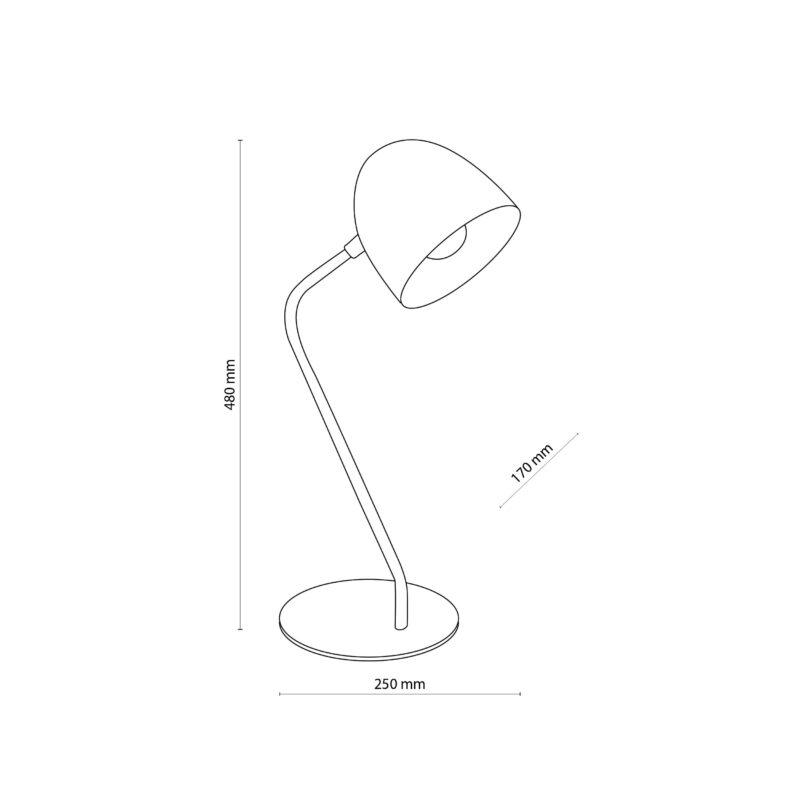 Lampka Nocna TK Lighting Soho Black x1 - obrazek 4