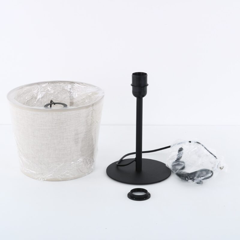 Lampka Nocna TK Lighting Chicago Linen x1 - obrazek 5