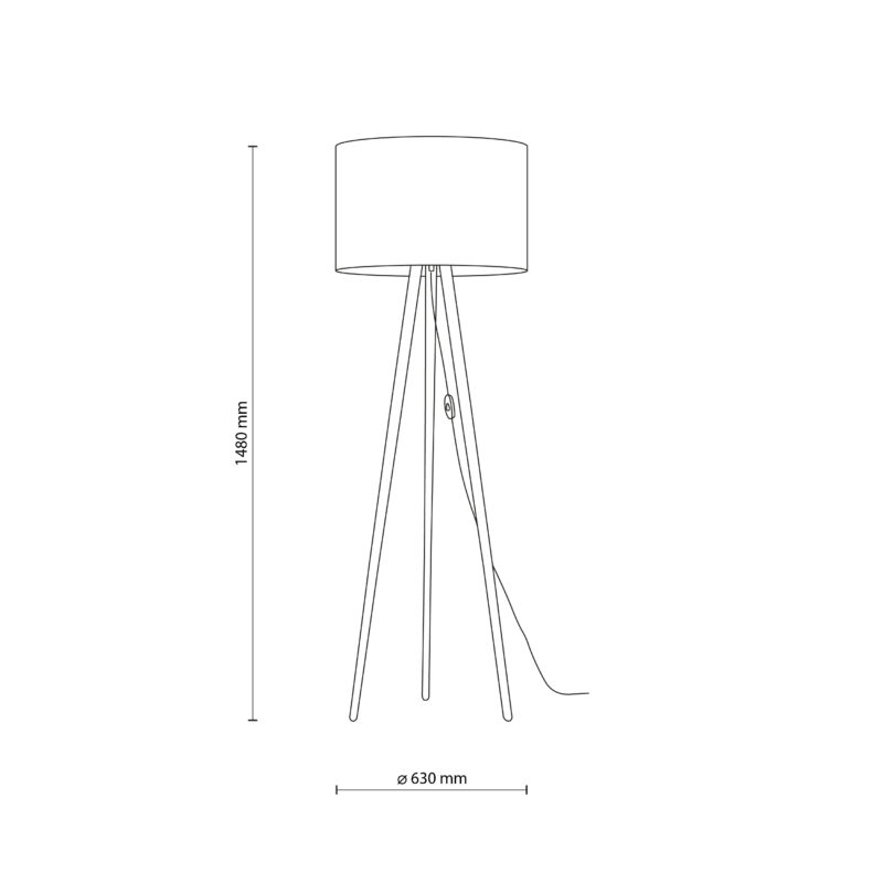 Lampa Podłogowa TK Lighting Tokyo Nature Sosna Postarzana x1 - obrazek 5