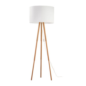 Lampa Podłogowa TK Lighting Tokyo Sosna/biały x1
