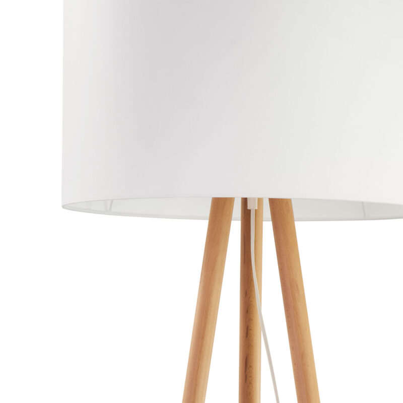 Lampa Podłogowa TK Lighting Tokyo Sosna/biały x1 - obrazek 3