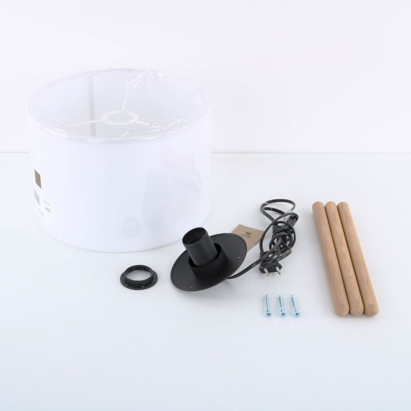 Lampka Nocna TK Lighting Tokyo White Sosna Postarzana x1 - obrazek 8