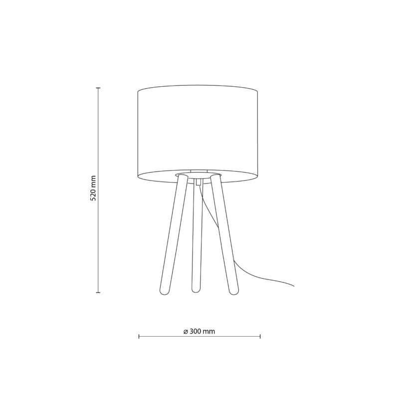 Lampka Nocna TK Lighting Tokyo Nature Sosna Postarzana x1 - obrazek 8
