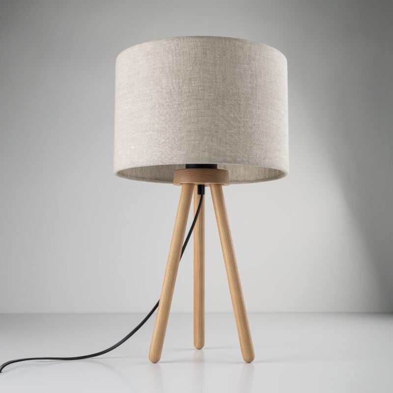 Lampka Nocna TK Lighting Tokyo Nature Sosna Postarzana x1 - obrazek 10