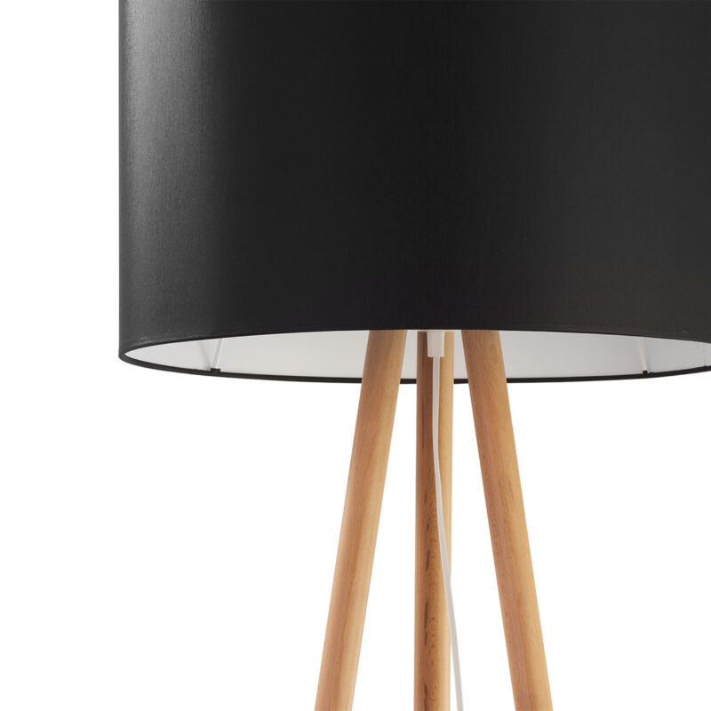 Lampa Podłogowa TK Lighting Tokyo Sosna/czarny x1 - obrazek 3