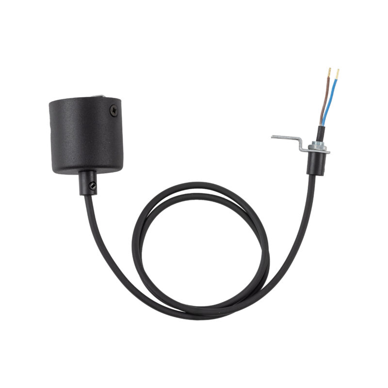 System szynowy TK Lighting Tracer Przewód Zasilający Black 1m