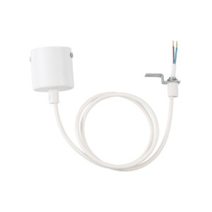 System szynowy TK Lighting Tracer Przewód Zasilający White 1m