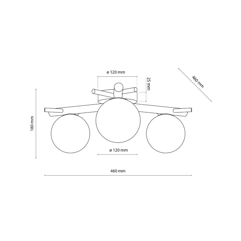 Lampa Sufitowa TK Lighting Sheron White x3 - obrazek 7