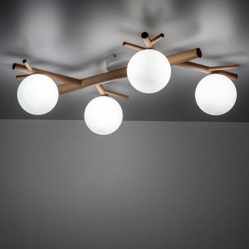 Lampa Sufitowa TK Lighting Sheron White x4 - obrazek 4