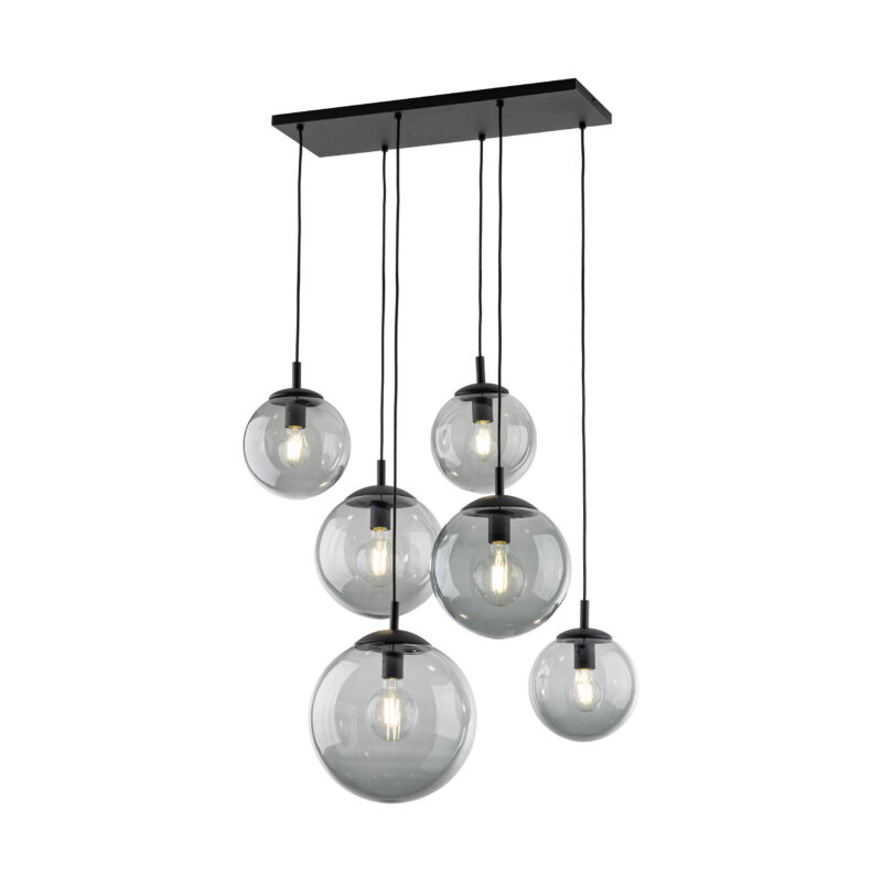 Lampa Wisząca TK Lighting Esme Graphite x6 - obrazek 4