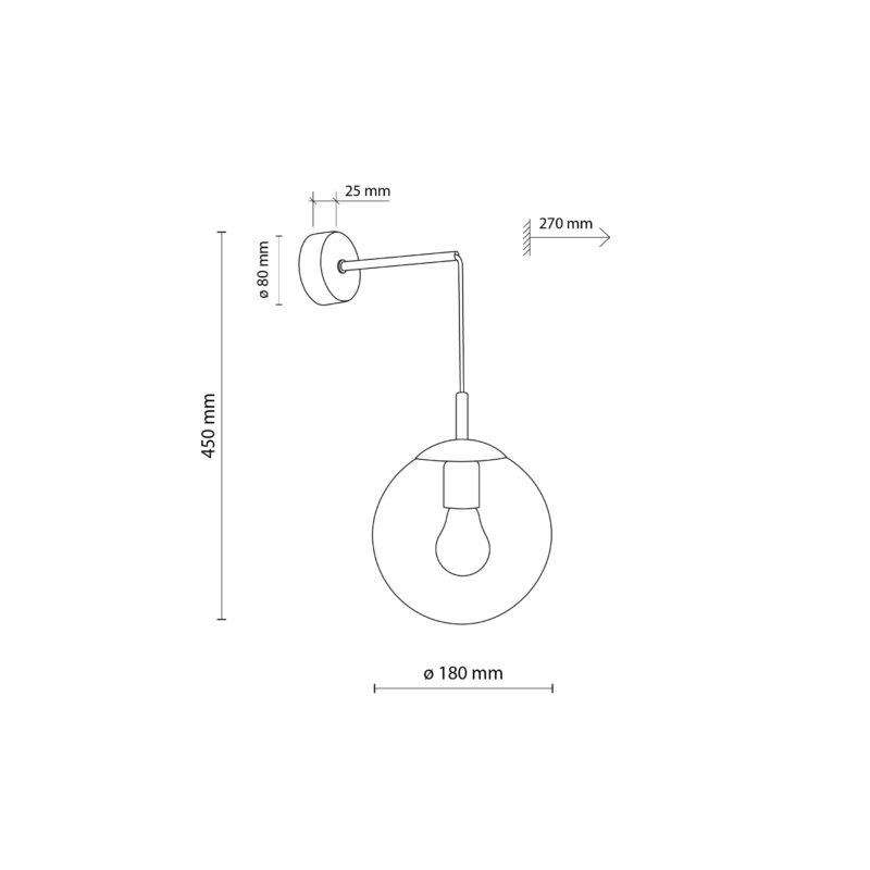 Kinkiet TK Lighting Esme Transparent x1 - obrazek 5