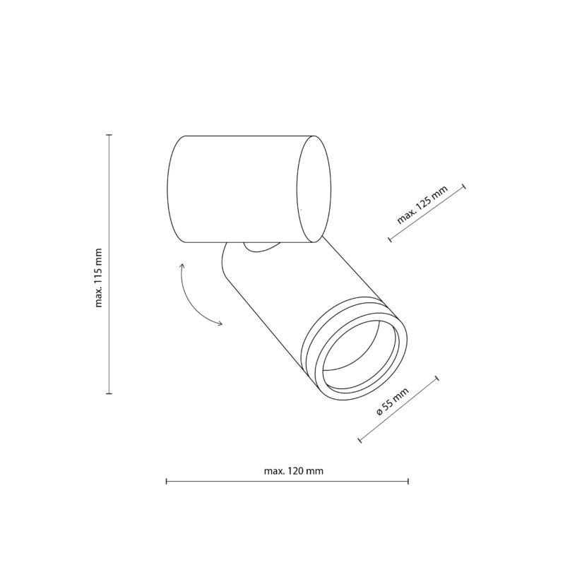 Spot TK Lighting Jet Set White x1 - obrazek 10