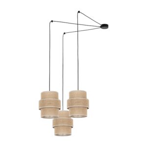 Lampa Wisząca TK Lighting Calisto Juta x3