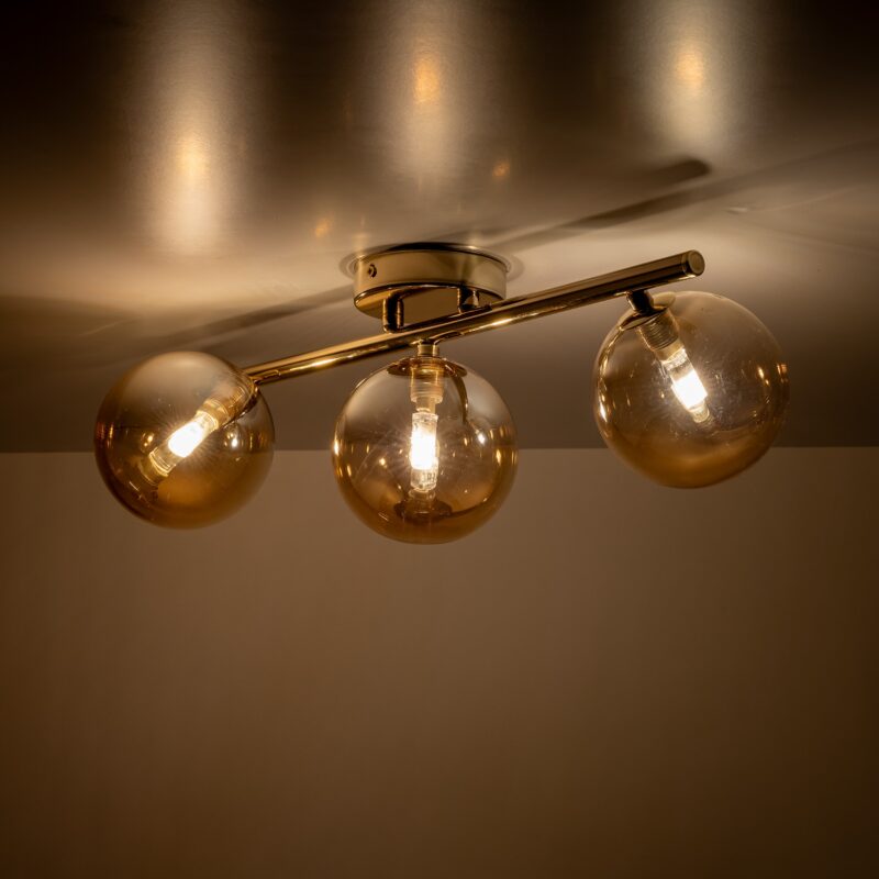Lampa Sufitowa TK Lighting Estera Gold x3 - obrazek 3