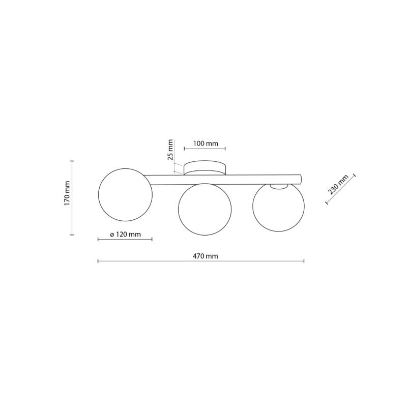 Lampa Sufitowa TK Lighting Estera Gold x3 - obrazek 8